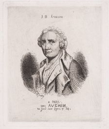 Portrait of J.B. Greuze, 19th century. Creator: Charles Emile Jacque