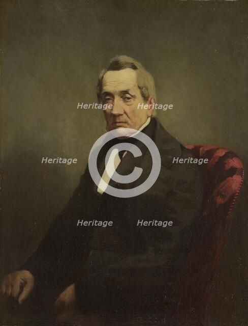 Portrait of J C de Brunett, Consul-General of Russia to Amsterdam, c.1850. Creator: Anon.
