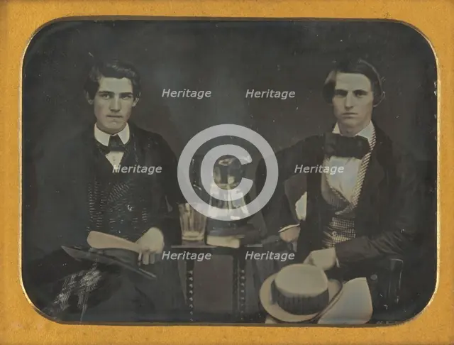 Portrait of J.M. Quay and W.A.H. Town, 1854. Creator: Unknown.