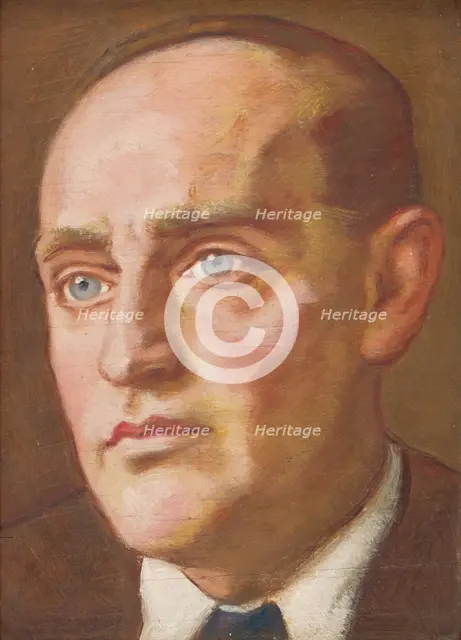 Portrait of J. P, 1920-1929. Creator: Milan Thomka Mitrovsky.