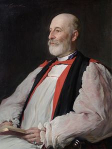 Portrait of J.P. Hughes, Bishop of Llandaff, 1925. Creator: Sir William Llewellyn