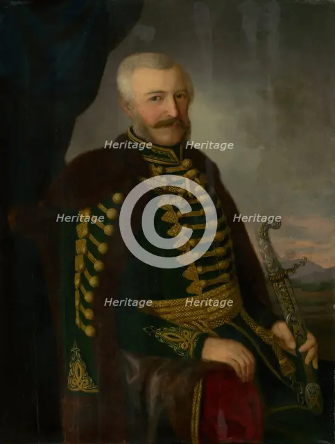 Portrait of J. Szmrecsányi, c1844. Creator: Jozef Bozetech Klemens.