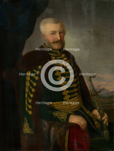 Portrait of J. Szmrecsányi, c1844. Creator: Jozef Bozetech Klemens.