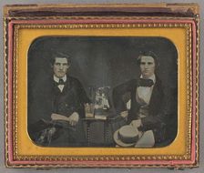 Portrait of J.M. Quay and W.A.H. Town, 1854. Creator: Unknown