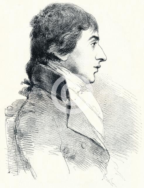 'Portrait of JMW Turner', c1827 (1904). Artist: Charles Turner.