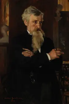 Portrait of Journalist August Schauman, 1893. Creator: Gunnar Berndtson