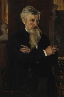 Portrait of Journalist August Schauman, 1893. Creator: Gunnar Berndtson