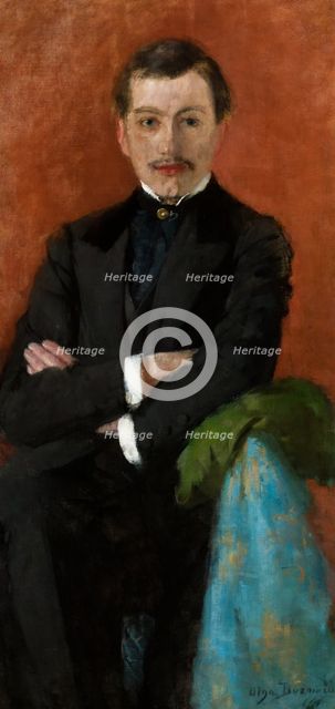 Portrait of Józef Czajkowski, 1892. Creator: Olga Boznanska.
