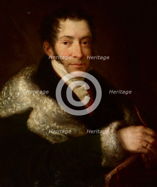 Portrait of Józef Brodowski, 1837. Creator: Rafal Hadziewicz.