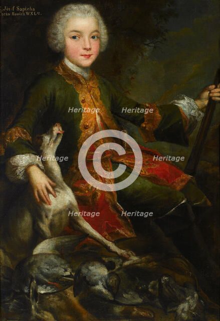 Portrait of Józef Sapieha (1737-1792), c. 1740. Artist: Mirys, Augustyn (1700-1790)
