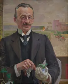 Portrait of Józef Sare, Vice-President of the City of Krakow, 1913. Creator: Jacek Malczewski