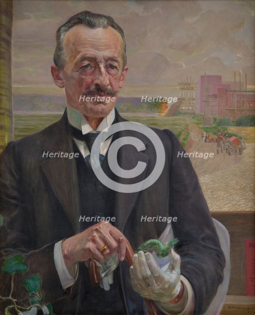 Portrait of Józef Sare, Vice-President of the City of Krakow, 1913. Creator: Jacek Malczewski.