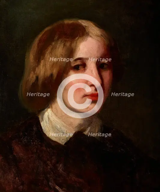 Portrait of Józefa Ostrowska, c1850. Creator: Piotr Michalowski.