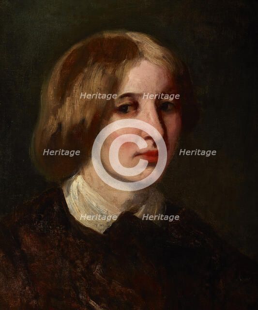 Portrait of Józefa Ostrowska, c1850. Creator: Piotr Michalowski.