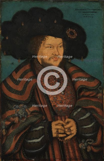Portrait of Joachim I Nestor (1484-1535), Elector of Brandenburg, 1529. Artist: Cranach, Lucas, the Elder (1472-1553)