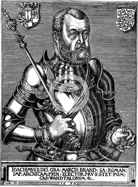 Portrait of Joachim II Hector (1505-1571), Elector of Brandenburg, 1570. Artist: Friderich (Friederich), Franz (active 1550-1580)