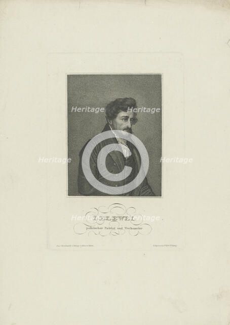 Portrait of Joachim Lelewel (1786-1861) , 1830s. Creator: Anonymous.