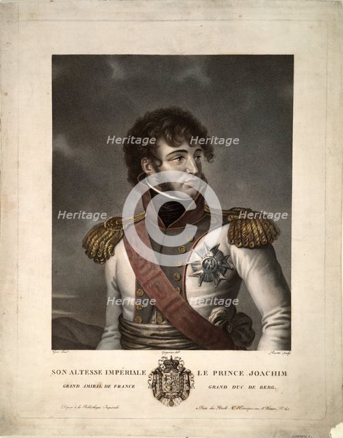Portrait of Joachim Murat, ca 1806. Artist: Gregorius, Albert (1774-1853)