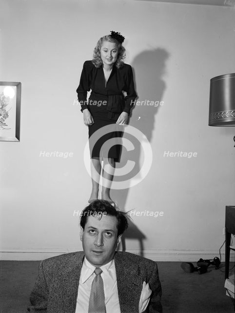 Portrait of Joan Brooks and Duke Niles, New York, N.Y., ca. Apr. 1947. Creator: William Paul Gottlieb.