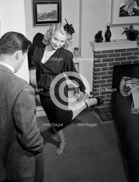 Portrait of Joan Brooks and Duke Niles, New York, N.Y., ca. Apr. 1947. Creator: William Paul Gottlieb.