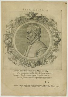 Portrait of Joan Crato, published 1574. Creators: Unknown, Johannes Sambucus