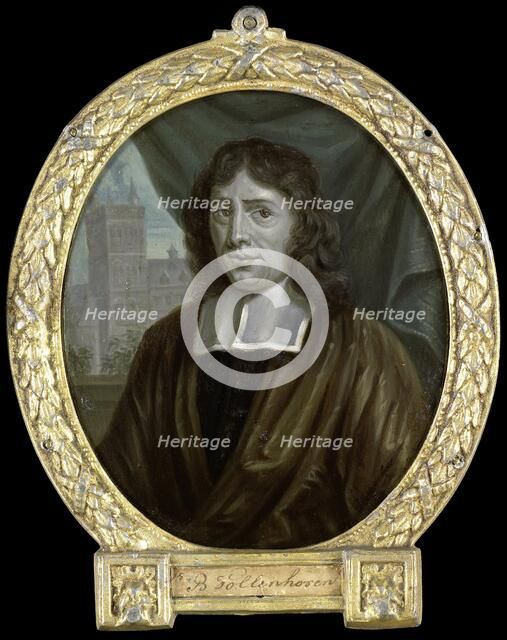 Portrait of Joannes Vollenhove, Clergyman and Poet in The Hague, 1700-1732. Creator: Arnoud van Halen.