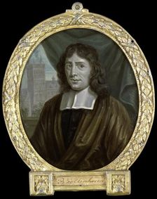Portrait of Joannes Vollenhove, Clergyman and Poet in The Hague, 1700-1732. Creator: Arnoud van Halen