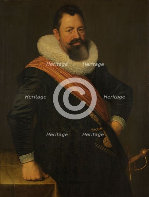 Portrait of Jochem Hendricksz Swartenhont (1566-1627), 1627. Creator: Nicolaes Eliasz Pickenoy.