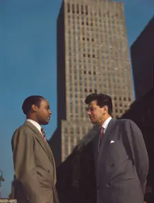 Portrait of Joe Marsala, 52nd Street, New York, N.Y., ca. 1948. Creator: William Paul Gottlieb