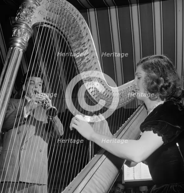 Portrait of Joe Marsala and Adele Girard, Hickory House, New York, N.Y., 1946. Creator: William Paul Gottlieb.