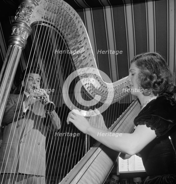 Portrait of Joe Marsala and Adele Girard, Hickory House, New York, N.Y., 1946. Creator: William Paul Gottlieb.