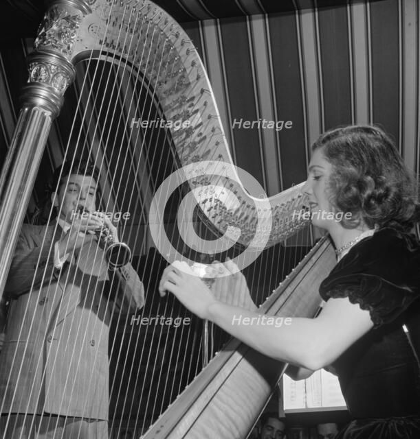 Portrait of Joe Marsala and Adele Girard, Hickory House, New York, N.Y., 1946. Creator: William Paul Gottlieb.