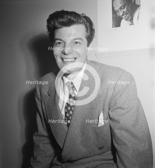 Portrait of Joe Marsala, William P. Gottlieb's home or office, New York, N.Y., ca. June 1947. Creator: William Paul Gottlieb.