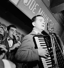 Portrait of Joe Mooney and Andy Fitzgerald, Dixon's Steak House(?), New York, N.Y., ca. Oct. 1946. Creator: William Paul Gottlieb