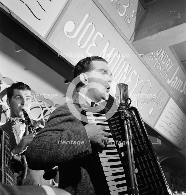 Portrait of Joe Mooney and Andy Fitzgerald, Dixon's Steak House(?), New York, N.Y., ca. Oct. 1946. Creator: William Paul Gottlieb.