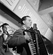 Portrait of Joe Mooney and Andy Fitzgerald, Dixon's Steak House(?), New York, N.Y., ca. Oct. 1946. Creator: William Paul Gottlieb