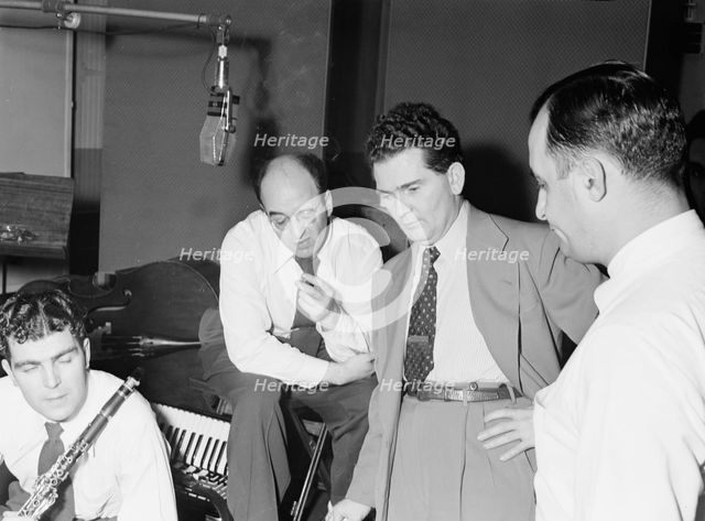 Portrait of Joe Mooney, Andy Fitzgerald, Gaeton (Gate) Frega, and Morty Palitz...N.Y., ca. Dec. 1946 Creator: William Paul Gottlieb.