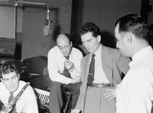 Portrait of Joe Mooney, Andy Fitzgerald, Gaeton (Gate) Frega, and Morty Palitz...N.Y., ca. Dec. 1946 Creator: William Paul Gottlieb