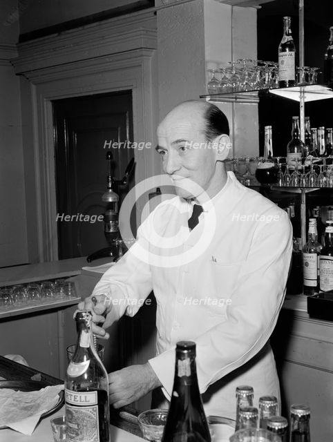 Portrait of Joe Helbock, Charlie's Tavern, New York, N.Y., ca. Mar. 1947. Creator: William Paul Gottlieb.