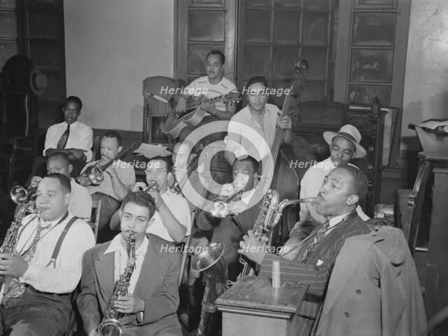 Portrait of Joe Thomas and Eddie Wilcox, Loyal Charles Lodge No. 167, New York, N.Y., ca. Oct. 1947. Creator: William Paul Gottlieb.