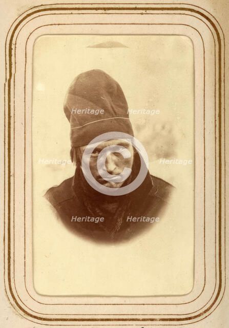 Portrait of Johan Anders Svensk, 25 years old, Jokkmokk, 1868.  Creator: Lotten von Duben.