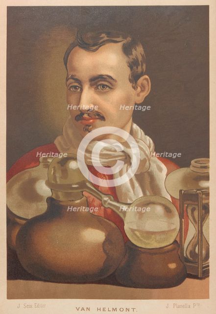 Portrait of Johan Baptista van Helmont (1580-1644), 1879. Creator: Planella y Rodríguez, Juan (1849-1910).