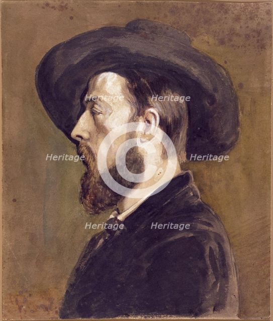 Portrait of Johan Barthold Jongkind (1819-1891).