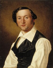 Portrait of Johan Knutson, 1840. Creator: Nils Jakob Blommer