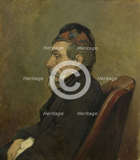 Portrait of Johan-Hendrick-Louis Meyer, Marine Painter, 1850-1866. Creator: Jan Weissenbruch.