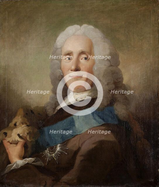 Portrait of Johan Ludvig von Holstein (1694-1763), Danish Minister of state, before 1757. Creator: Pilo, Carl Gustaf (1711-1793).