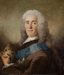 Portrait of Johan Ludvig von Holstein (1694-1763), Danish Minister of state, before 1757. Creator: Pilo, Carl Gustaf (1711-1793)
