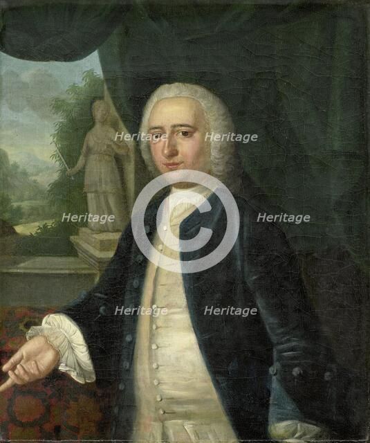 Portrait of Johan Willem Parker, Lord of Saamslag, Geersdijk, Wissekerke, Cats and Soelekerke, Burgo Creator: Jacob Jan Nachenius.