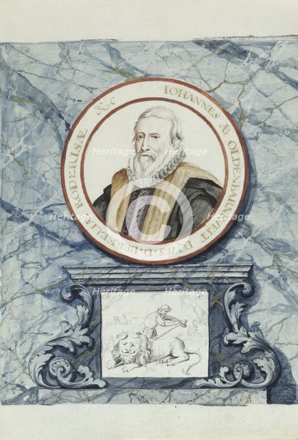 Portrait of Johan Van Oldenbarnevelt, 1710-1720.  Creator: Anon.
