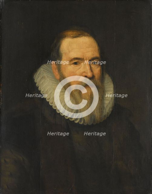 Portrait of Johan van Oldenbarnevelt, in or after c.1616. Creator: Workshop of Michiel Jansz van Mierevelt.